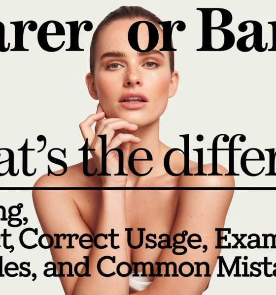 Bearer or Barer