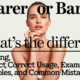 Bearer or Barer