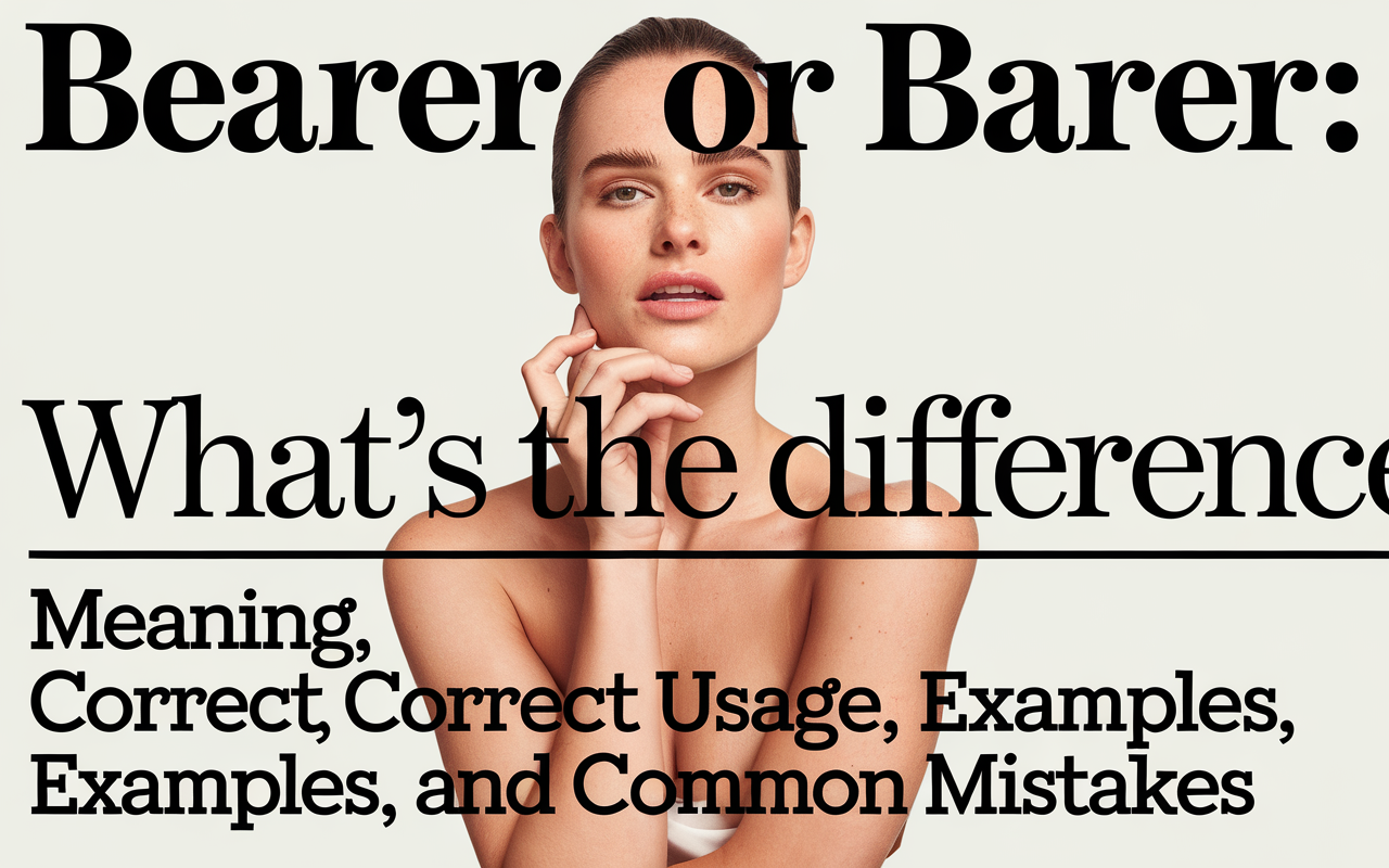 Bearer or Barer