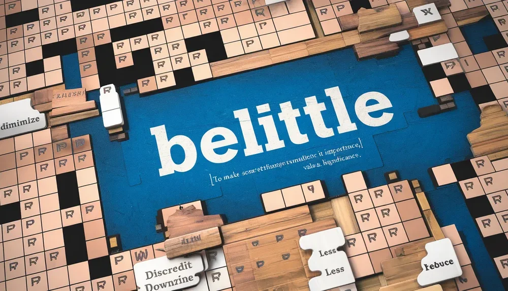 Belittle Crossword Clue