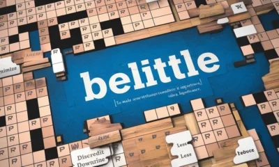 Belittle Crossword Clue