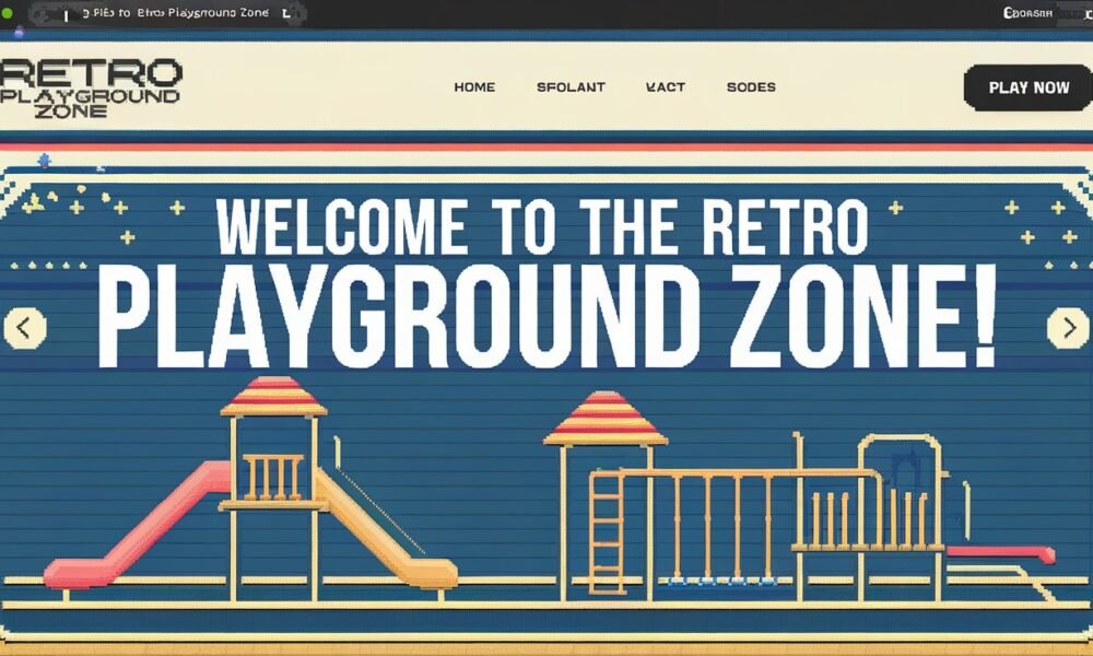 RetroPlaygroundZone.com page