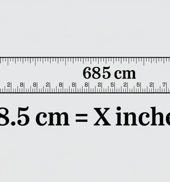 68.5 cm to inches